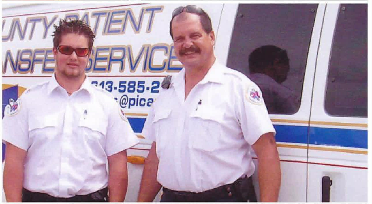 Chris in his EMS uniform