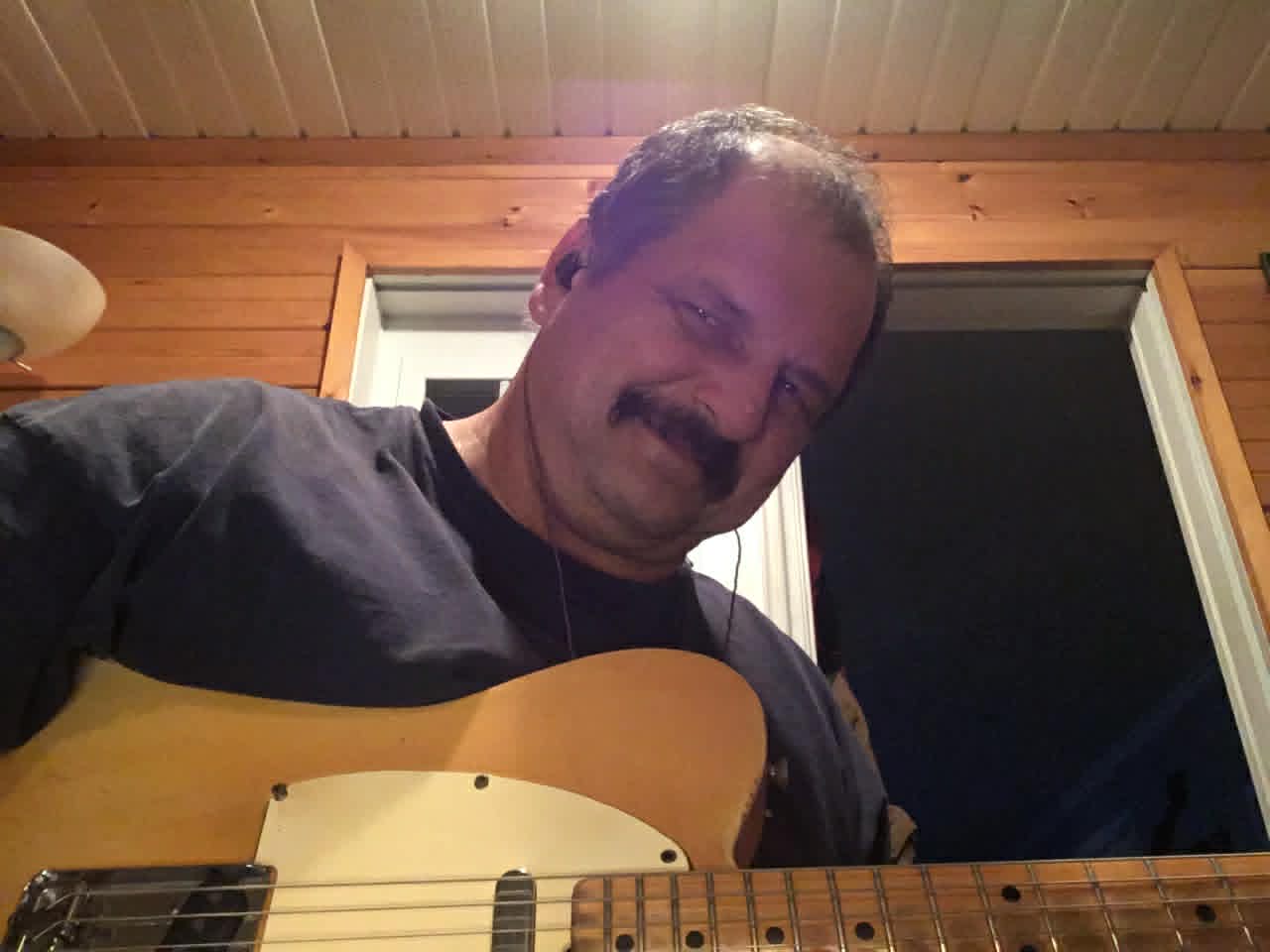 Chris with his Telecaster